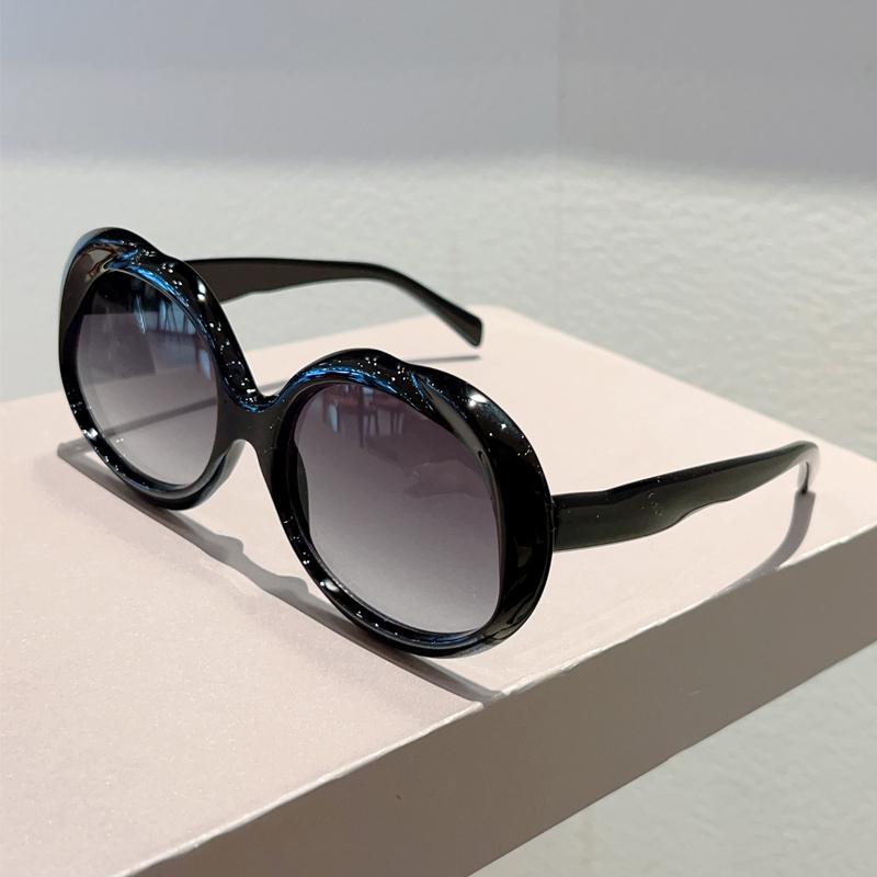 Oversized Round Sunglasses  Fashion Gradient Multicolor Outdoor Shades Trendy Brand Design Beach Holiday Sun Glasses