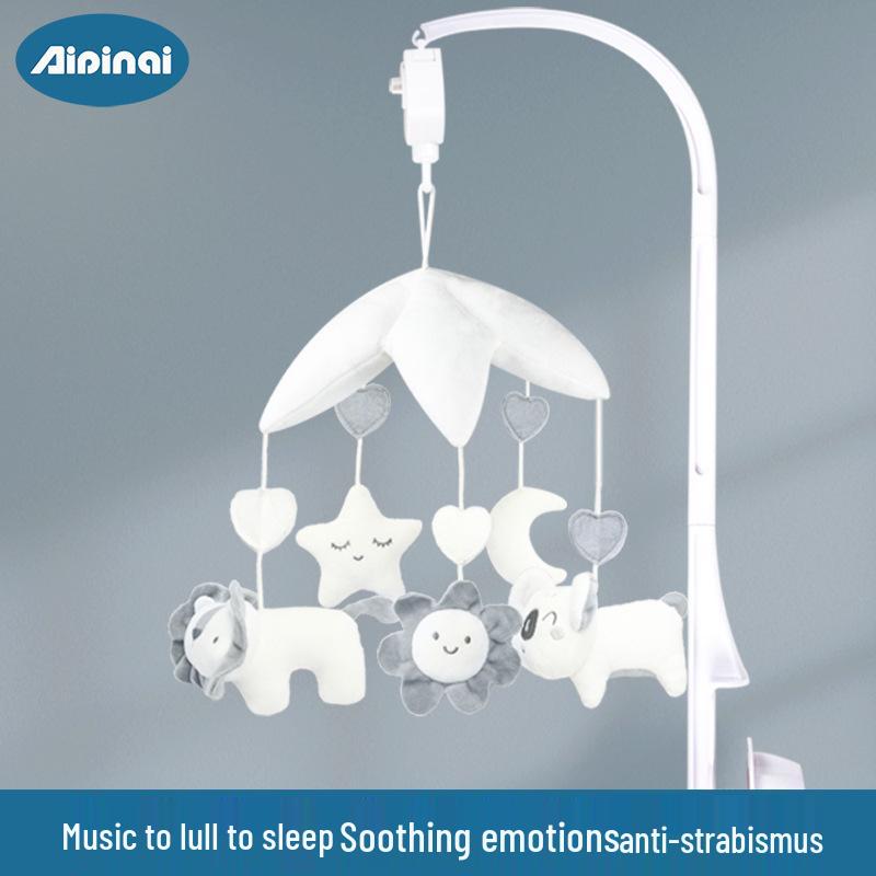 Newborn Baby Crib Mobile: Rotating Rattle and Soothing Hanging Dolls