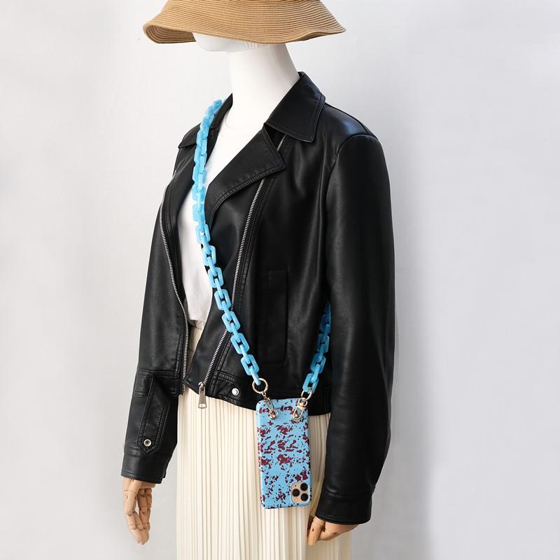 New Woman Bag Chain Accessory Detachable Parts Candy Crossbody Resin Luxury Strap Women Handbag Chains Acrylic Shoulder Handles