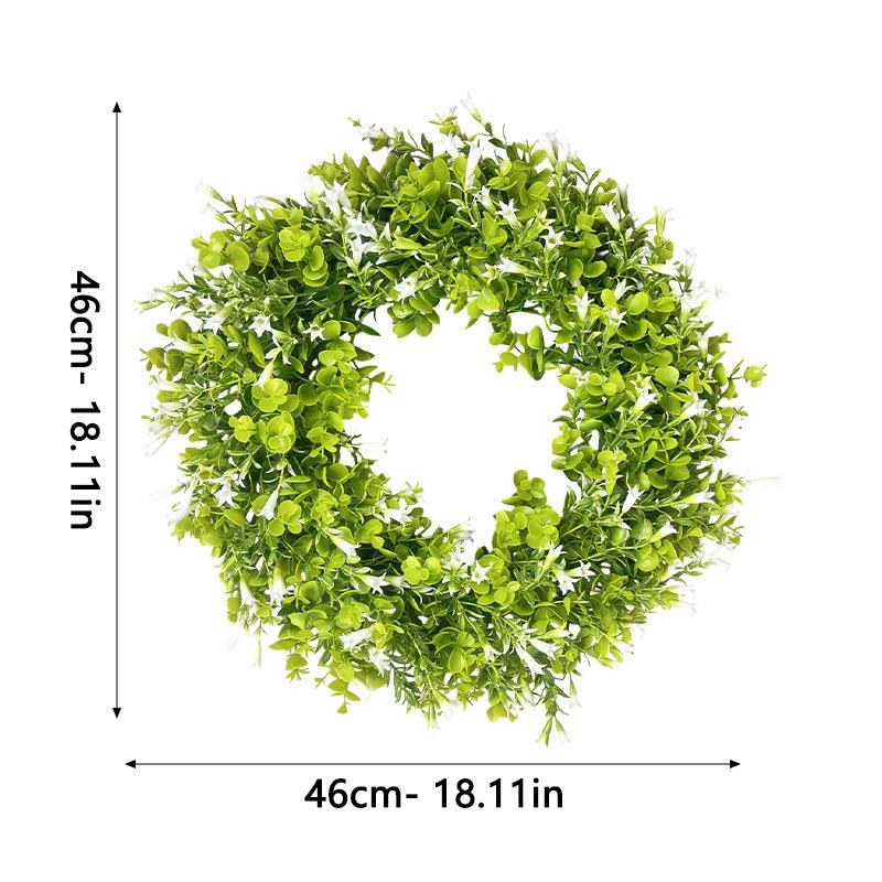Eucalyptus Green Leaves Wreath - Spring/Summer Door & Window Hanging Decoration