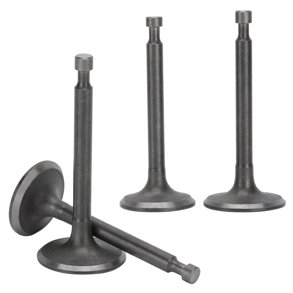 2PCS Dark Silver Intake Exhaust Valve Kit Metal Engine Valve Parts for 170F GX210