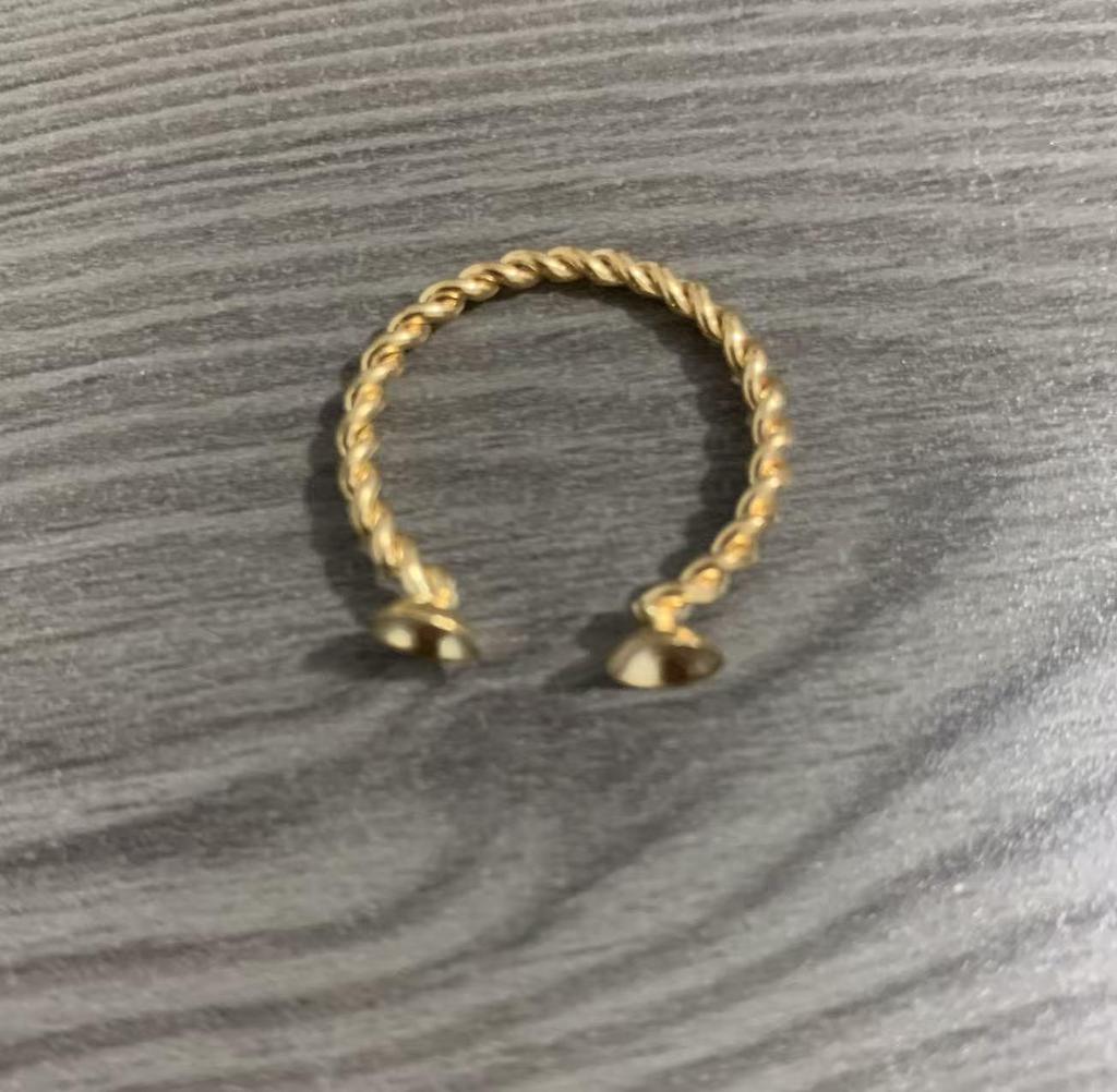 Adjustable Pink Heart Zircon Ring: Irregular Luxury and Trendy Style