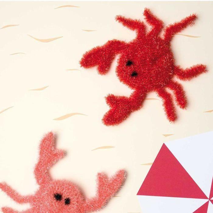 Ball of CREATIVE BUBBLE - Rico Design - Red - 100% Polyester - 50g - Crochet Hook N°4