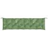 VidaXL Garden Bench Cushion Leaf Pattern 200x50x7 Cm Fabric 361656