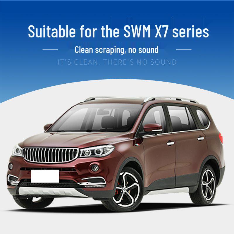 SWM X7 Frameless Wiper Blades: Front (19 ), Rear (21 ), Rubber Strip Models 16-18 SWM X7 2000-2023 Front Pair