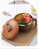 Large Capacity Japanese Style 304 Stainless Steel Insulated Noodle & Rice Bowl with Drain for Students & Office Workers