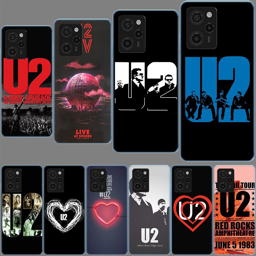Band U2 Cover Phone Case For Xiaomi Poco M8 M7 M6 M4 M3 X7 X6 X4 Pro F7 Ultra M5S Mi 14 14T 15 15T 12T 10T Pro 12S 12 11 Lite Co