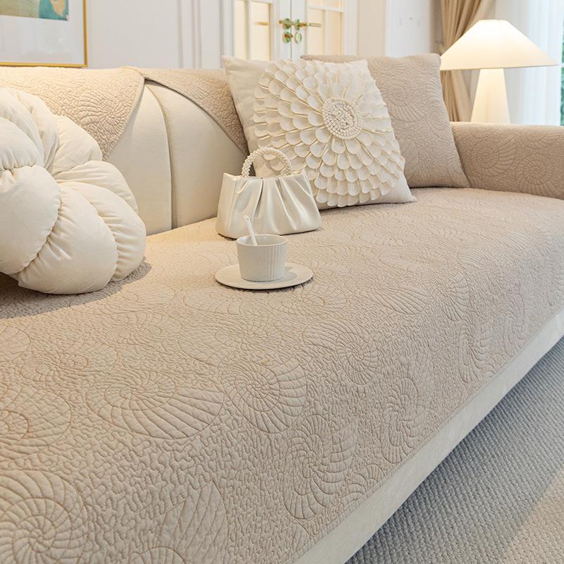 Pure Cotton Sofa Cushion Four Seasons Universal Sofa Cover Non-Slip Fabric Sofa Cushion Towel Simple Modern Sofa Cover Cloth