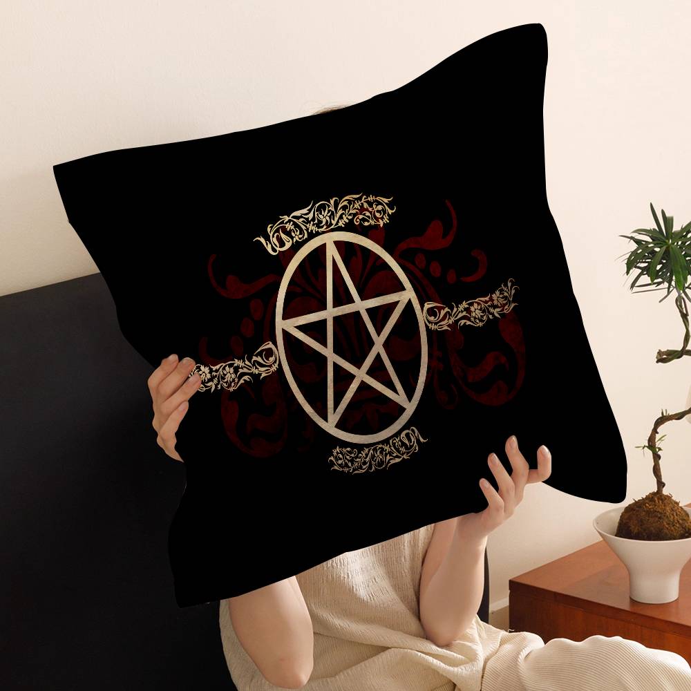 Witch Sun Moon Pentagram Pillowcases Home Bedding Decorative Pillow Cover Wedding Super Soft Pillow Case