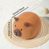 Cute Capybara Shower Sponge, Nano Gentle Exfoliating Bath Brush, Soft Spa Tool for Mild Scrubbing & Foaming