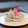 Summer New Children Sneakers for Girls Fashion Breathable Soft Sole Trendy Air Mesh Cut-outs Casual Versatile Sports Shoes