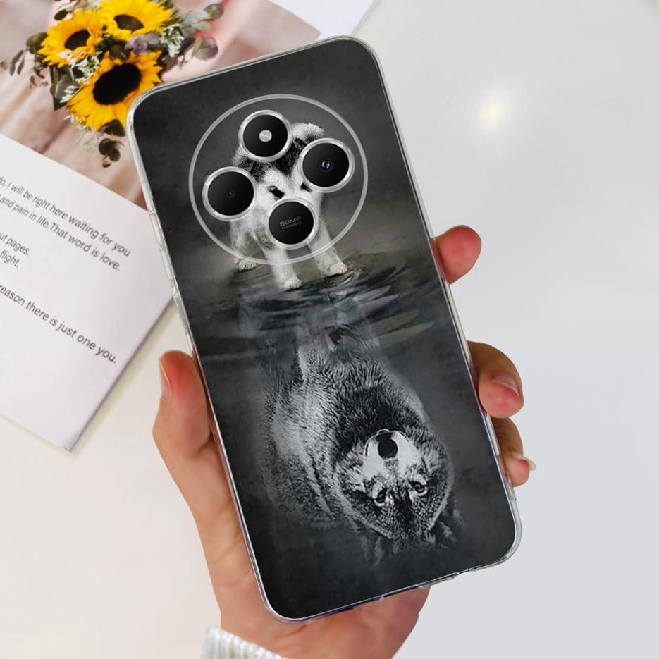 For Xiaomi Poco C75 Case Cute Cat Butterfly Painted Cover Soft Silicone Phone Case For Xiaomi Poco C75 C 75 PocoC75 Fundas Coque