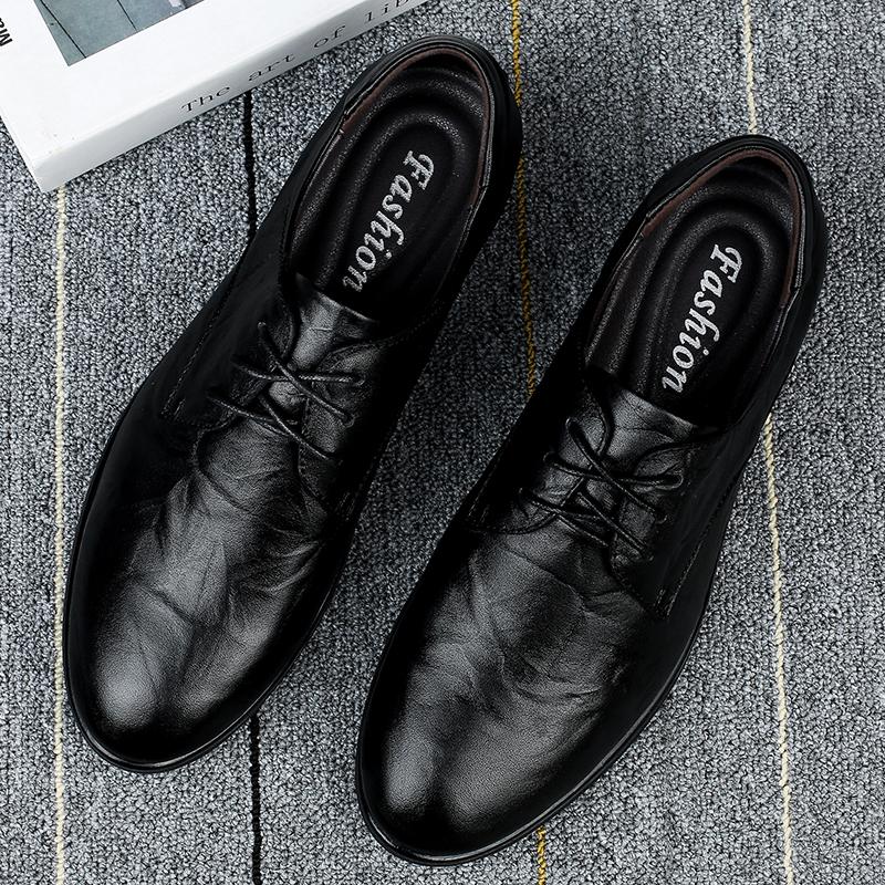 

2024Брендовые классические мужские туфли с круглым носком, свадебные туфли из натуральной кожи, оксфордские туфли, деловые туфли большого размера, британские туфли для мужчин 46 чёрный