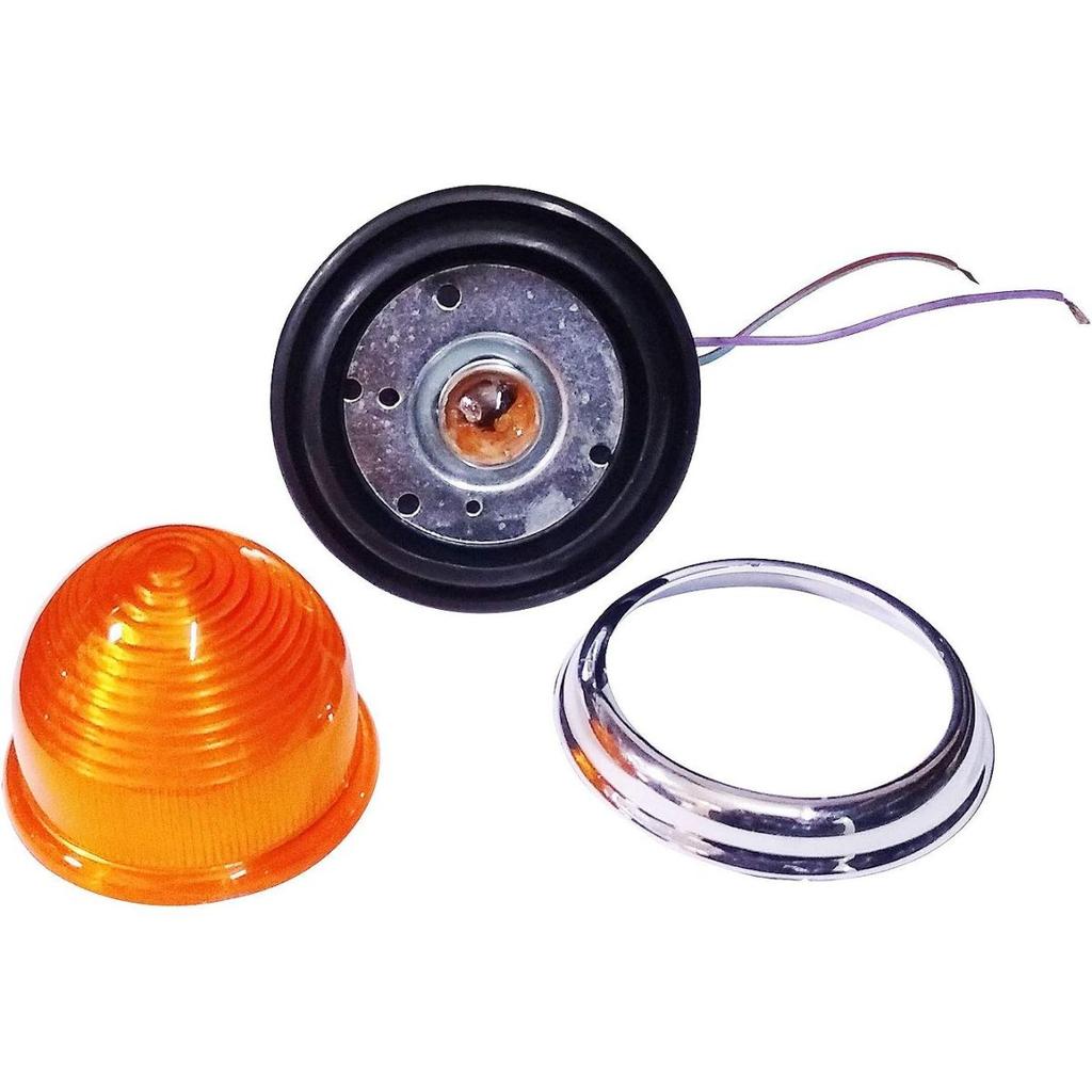 APSMOTIV Massey Ferguson Indicator Lights Massey Ferguson Tractor 135 148 165 168 175 178 185 188 Tractor Side Indicator Lamp 2 Set (Amber)