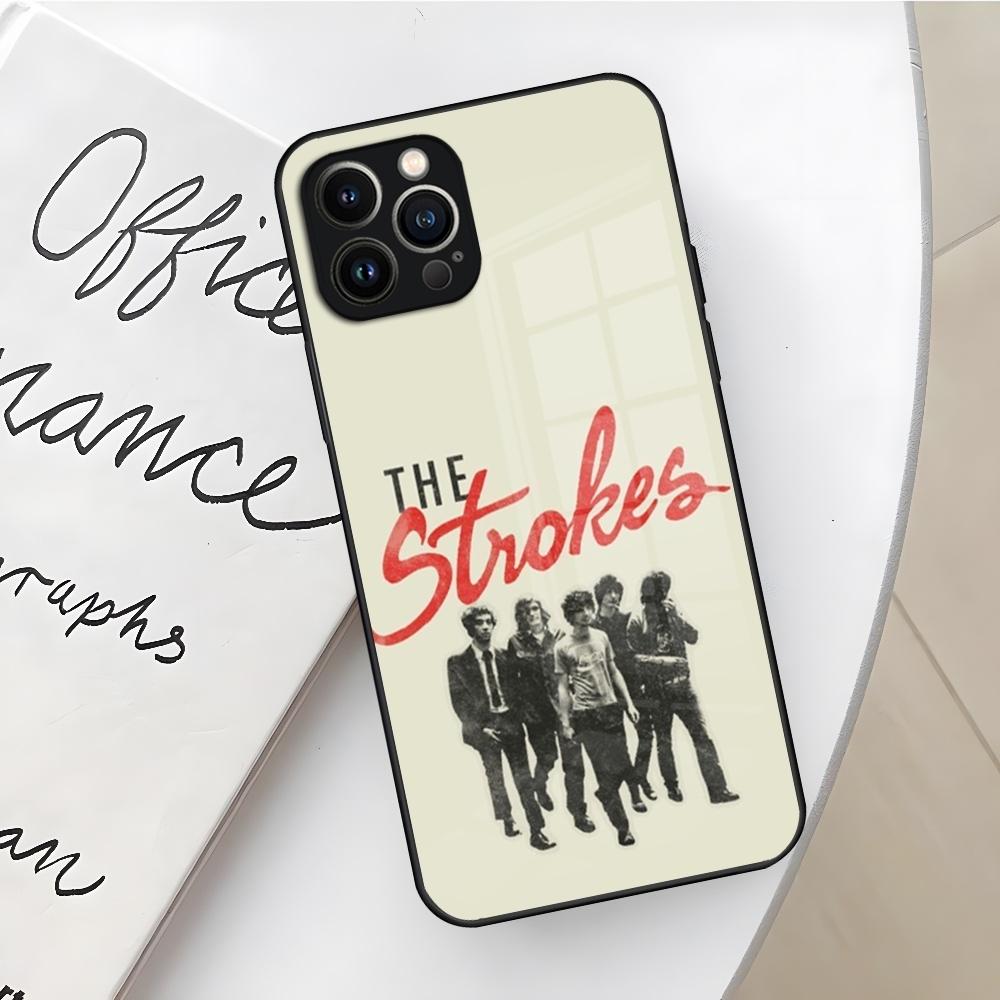 

The Strokes Phone Case for Iphone 16 15 14 12 11 13 Pro Max Mini X Xr Xs Se 8 Puls glass Cover iPhone13 mini