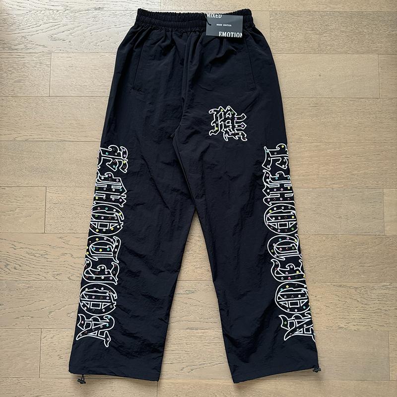 BeatStreet Zipper Jacket Autumn New Style Colored Hot Diamond Print Mixed Emotion Windbreaker Suits Men's Clothing