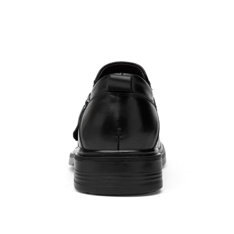 Men's Casual Business Crocodile Leather Shoes - Breathable Cowhide for Spring & Autumn