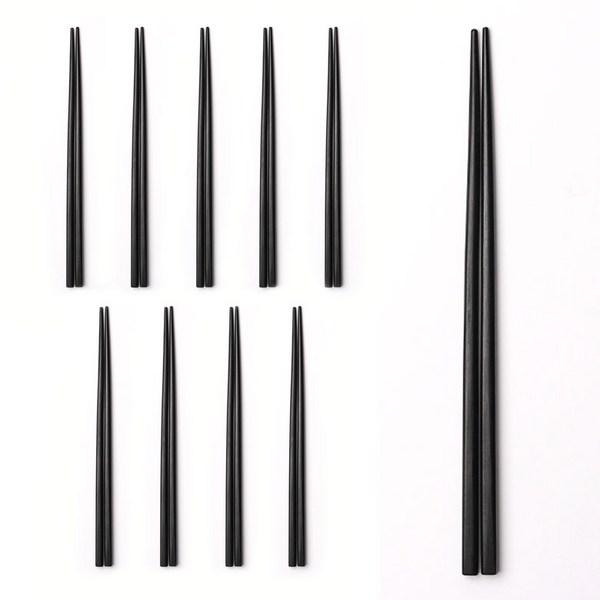 Cook Tea Melamine Spoon Set Udon Soup Spoon Black Japanese Chopsticks, Short Spoon 10p, 10 Pieces, Korean Popular Tableware