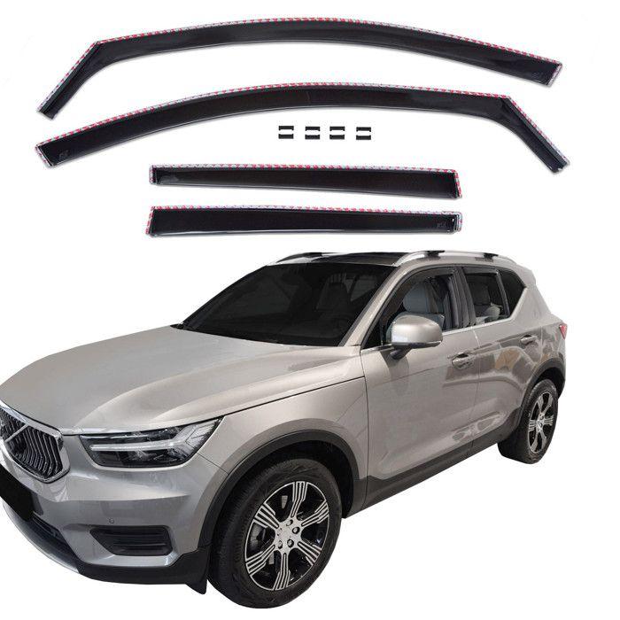 Déflecteurs d'air - Volvo XC40 (depuis 2018) - 4 pièces - Acrylique anti-UV - Montage facile