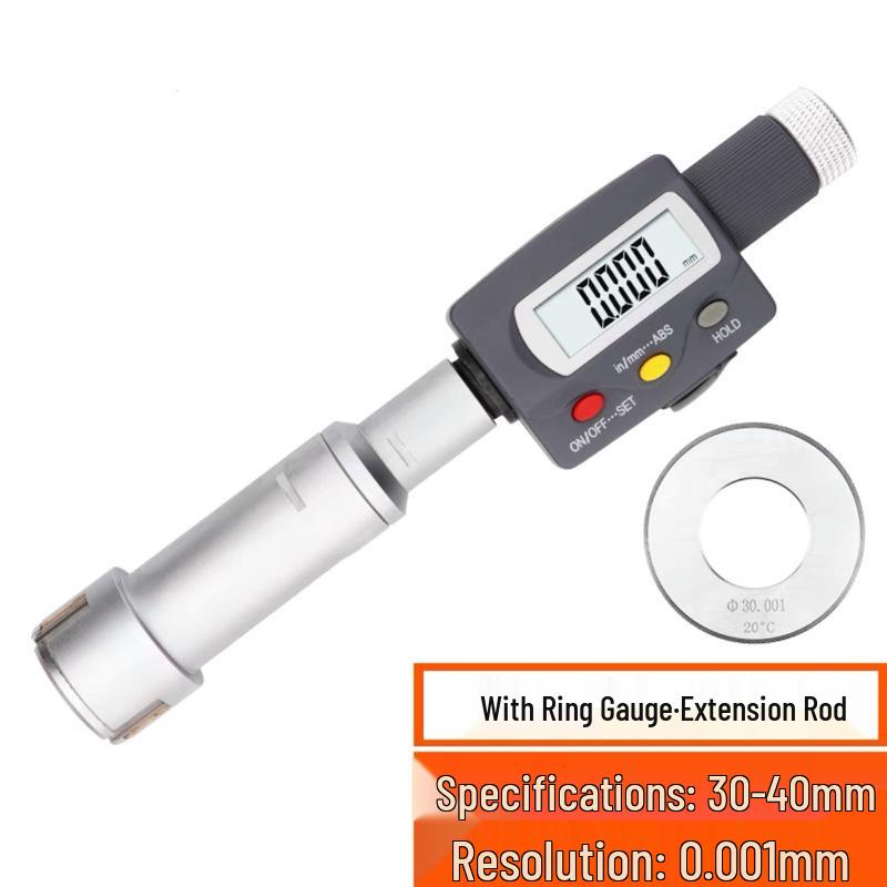 High Precision Three-Point Inside Micrometer, 0.001mm Accuracy for Inner Holes