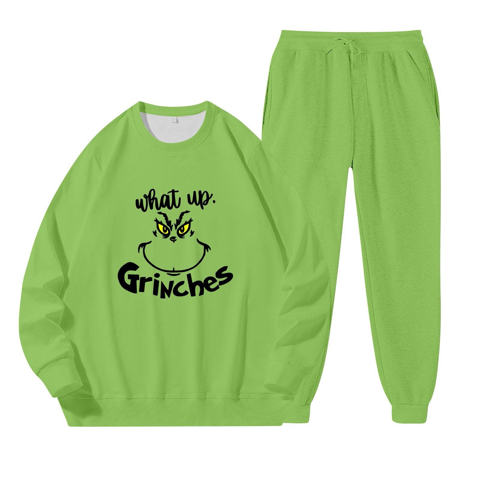 

Мужской и женский костюм с длинным рукавом и круглым вырезом с принтом Glitch, толстовка с капюшоном и штаны L хаки