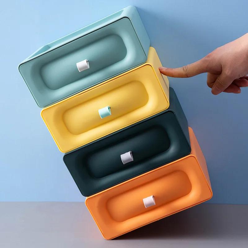 

Desktop Drawer Type Storage Box Stackable Makeup Storage Box Sundries Holder Cosmetics Cabinet Desktop Container for Offic