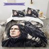 Severus Snape Pattern Bedding Quilt Set  Home Decoration  Gift (1 * Duvet Cover + 2 * Pillowcase  Without Core)