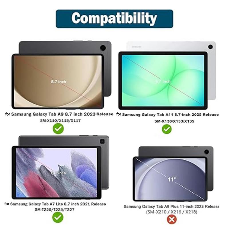 Kinder EVA Ständerhülle für Samsung Galaxy Tab A11/A9 Plus 8,7"/11"A7 Lite A 8,0" 7,0" und Lenovo Tab M8 M9 M10 HD Plus M11 Tablet Schutzhülle