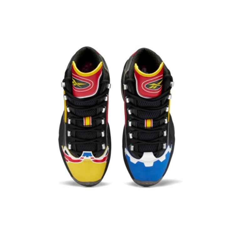 Power Rangers x Reebok Question Mid Mod Bătălie Megazord! Pantofi bărbați Argintiu Negru Argintiu-Metalic GY0590