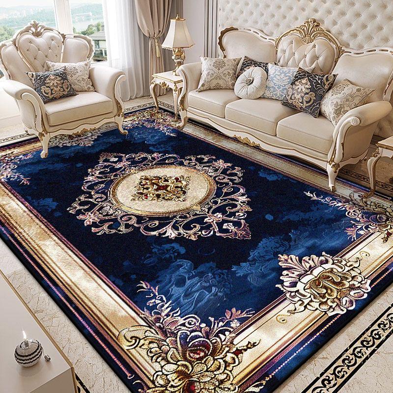 Luxury Carpet for Living Room European Decoration Home Sofa Large Area Non-slip Rugs Fluffy Soft Floor Mat for Bedroom Bedside