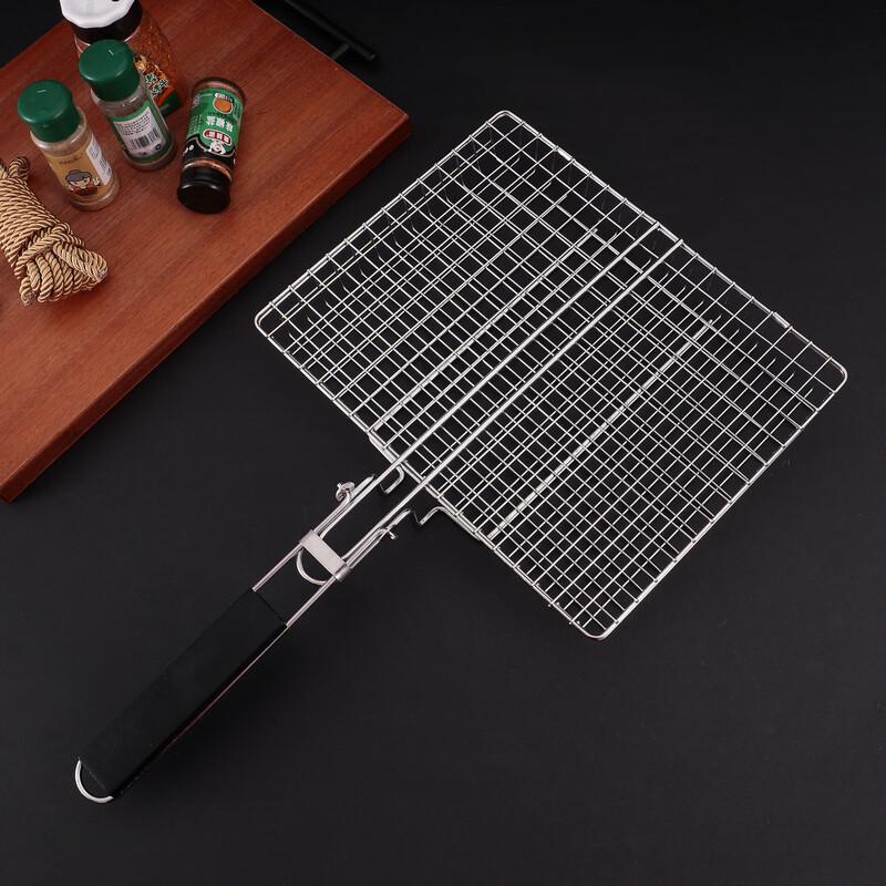 ZISIZ Portable Stainless Steel Square BBQ Grill Net