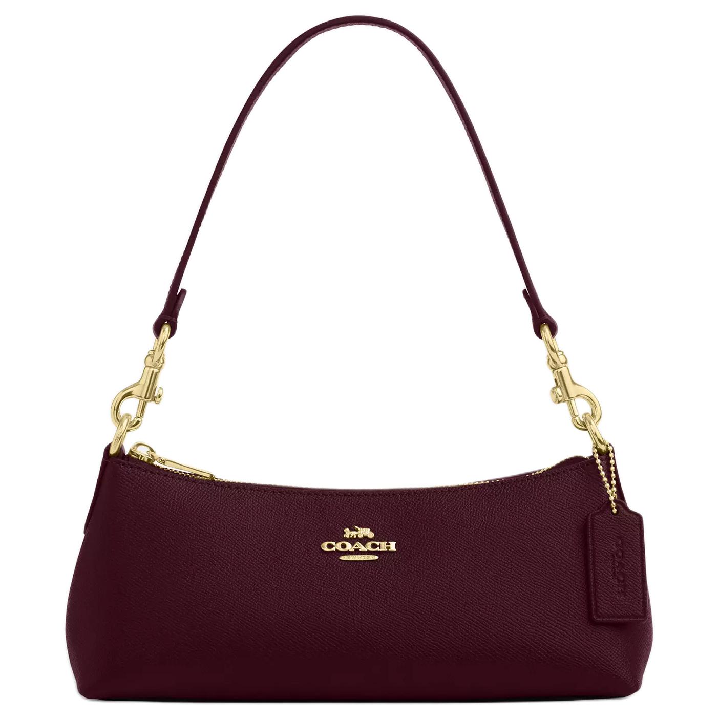 

Coach Charlotte 25 Removable Shoulder Strap Bag Women Shoulder Bag Gold Burgundy CCO18-IMORX Basic Set (Bag+Dust Bag)