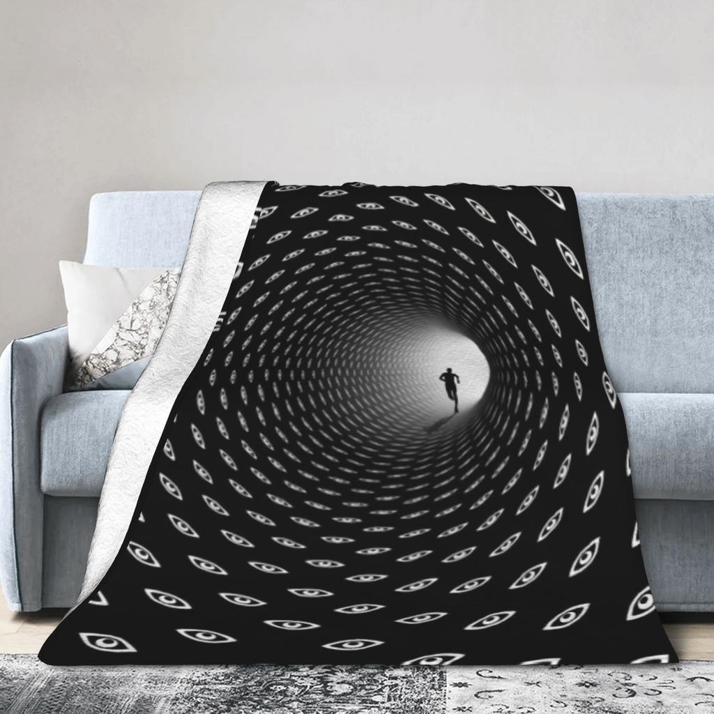 Soft BlanketChild Airplane Travel Whirlpool Dizziness Pattern Bedding Throws Flannel Bedspread For Living Room Sofa Bed Cover