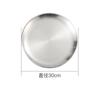Stainless Steel Round  Food Storage Tray Korean Style Steak BBQ Buffet Plates Durable Thicken Shallow Dishes Kitchen Tools