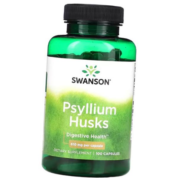 

Лушпиння насіння подорожника, Psyllium Husks 610, Swanson (69280011) 100caps