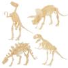 Puzzle Szkielet Dinozaura 3D [Montaż DIY] Realistyczne Kości+Ekologiczne, Nauka STEM/Więź Rodzinna
