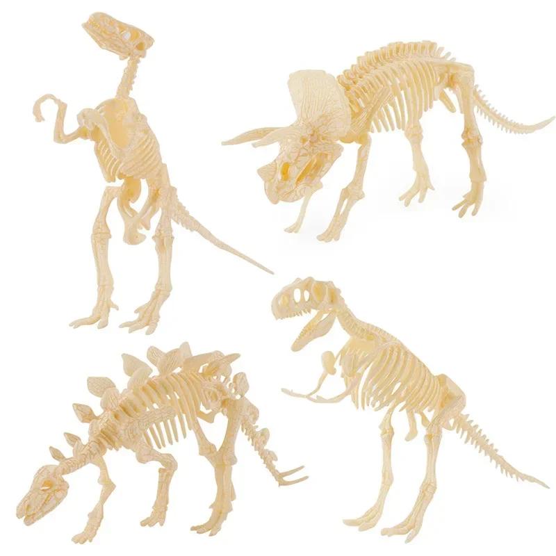 Puzzle Szkielet Dinozaura 3D [Montaż DIY] Realistyczne Kości+Ekologiczne, Nauka STEM/Więź Rodzinna
