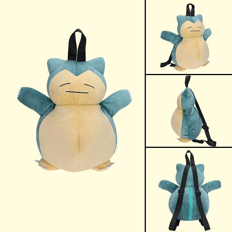 Set of 8 Cute Pokemon Plush Backpacks: Charizard, Gengar, Mimikyu, Charmander - Perfect for Kindergarten