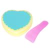 Waxing Polishing Buffing Sponge Soft Heart Shaped Women Hair Removal Pad Depilatory Sponge