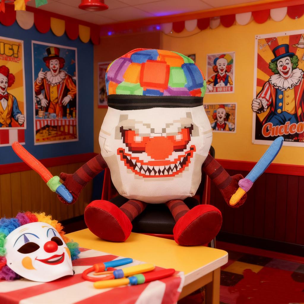 Nejnovější Plyšák Steal a Brainrot Cappuccino Clownino Hračka pro Aktivity Dárek Cappuccino Clownino Aktivita Fanoušek Dítě Narozeniny Vánoční Dárek