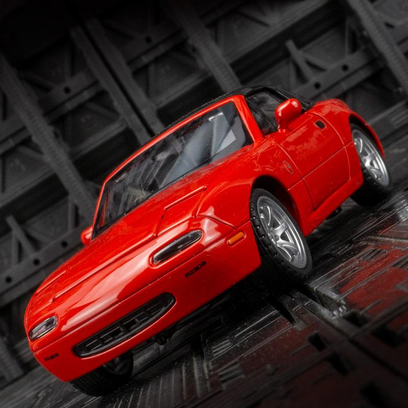 Simulation MX-5 Alloy Sports Car Model Ornaments Acousto-optic Pullback Metal Toy Car Children