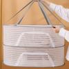 3-layer Foldable Mesh Drying Rack | Space-Saving Hanging Dryer for Fish, Vegetables & More | Ideal for Balcony Storage & Mother's Day Gift