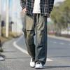 Men's Cargo Jeans Spring Summer Wide Leg Denim Pants Straight Baggy Jeans Asian Size