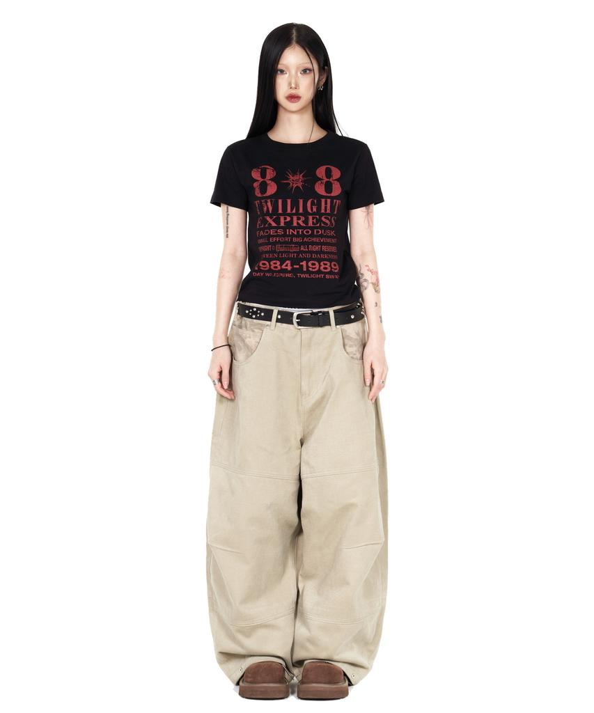 IDWS Hidden Camo Balloon Pants Beige