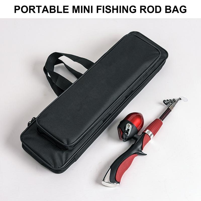 Angelzubehör-Organizer Tragbare Oxford-Stoff Angelrutenrollen Aufbewahrungstasche Angelzubehör Werkzeugtasche Einfach zu bedienen