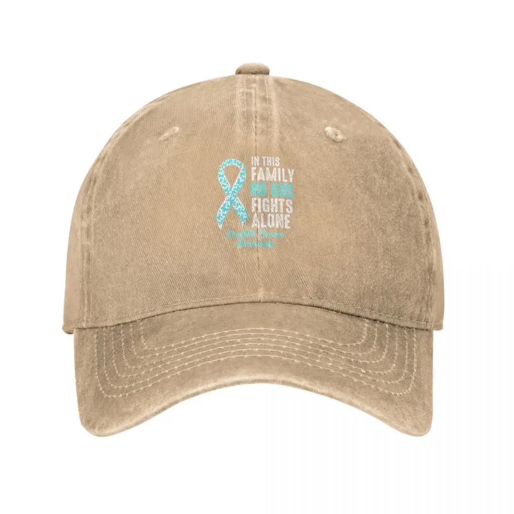 Personne ne se bat seul Casquette de baseball Cancer de la prostate Chapeau Unisexe Chapeau derby de luxe mignon Unisexe Femmes