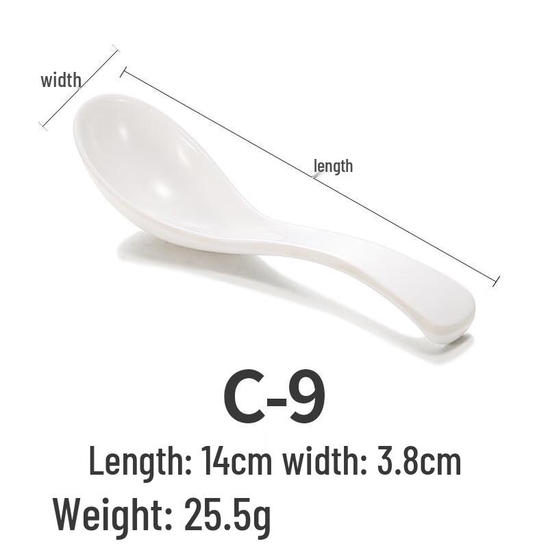 A5 Melamine Durable Soup Spoon