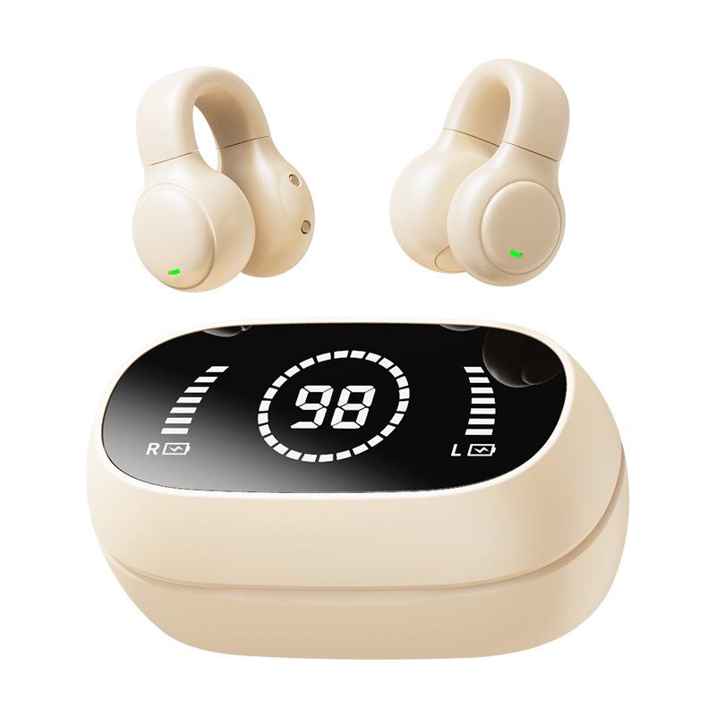 M47 Bone Conduction Clip-on Bluetooth Earphones, Non-In-Ear, Sports, Digital Display, Long Battery Life, True Wireless 5.4.