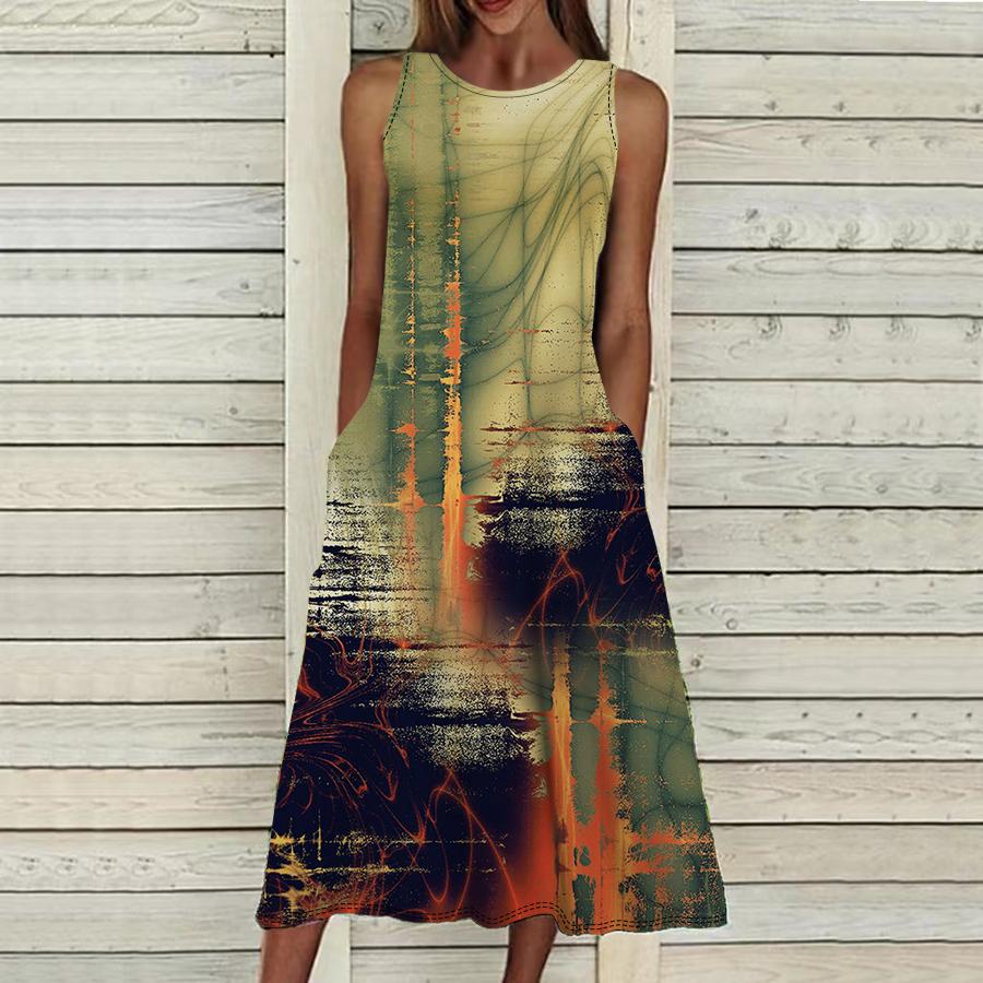 

Летнее модное сексуальное платье без рукавов, мягкое повседневное платье с 3D граффити и крестиком, платье на бретельках без рукавов, летнее платье на подтяжках