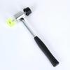 Detachable Double-Headed Rubber Mallet with Steel Handle for Installation and Glass Tapping